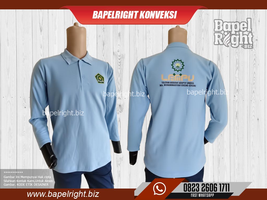 Baju Kaos Kerah Lengan Panjang